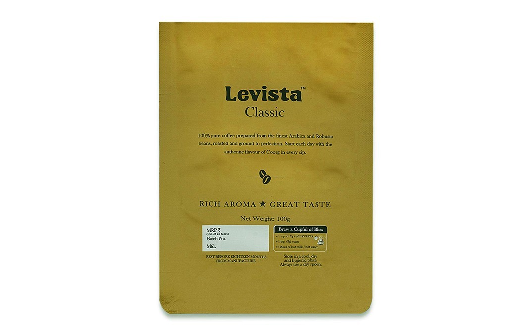 Levista Classic, 100% Pure Instant Coffee   Box  100 grams